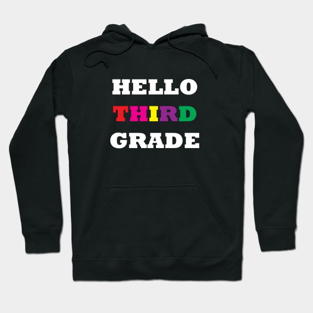 third grade t shirt Hoodie by Dizzyland